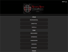 Tablet Screenshot of mercenarymistress.com